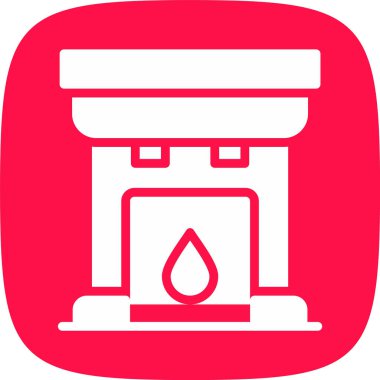 Şöminenin Vektör illüstrasyonu