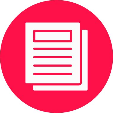 Belge. Web simgesi basit illüstrasyon