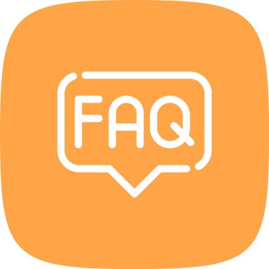 Faq simge vektör illüstrasyonu