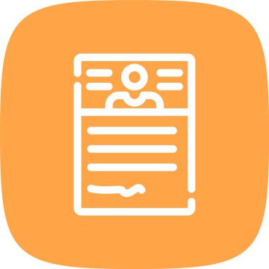 belge simgesi, vektör çizimi