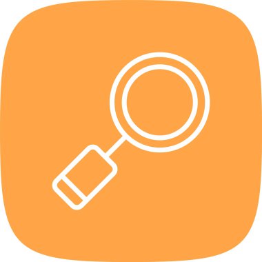 Büyütme Çizgisi Yuvarlak Köşesi Basit Simge, Vektör Resimleri