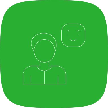 Güvenilir Satır Yuvarlak Köşesi Basit Simge, Vektör Resimleri