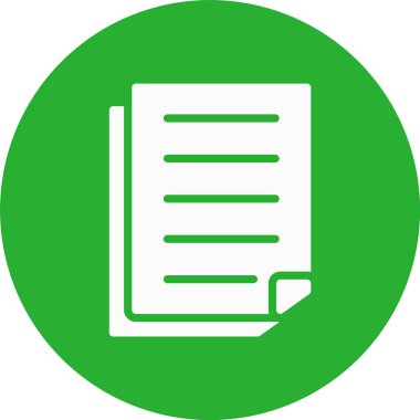 kağıt simgesi, vektör illüstrasyonu