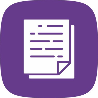 Dosya simgesinin vektör illüstrasyonu