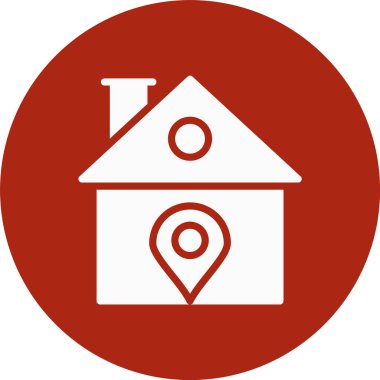 harita pin vektörü simgesi modern basit illüstrasyon