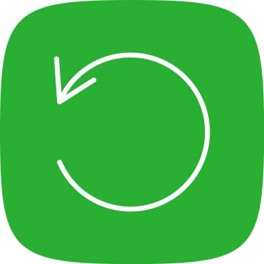 Satırı Tazele Köşesi Basit Simge, Vektör Resimleri