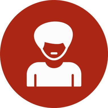 Sakallı ve sakallı bir adamın vektör çizimi