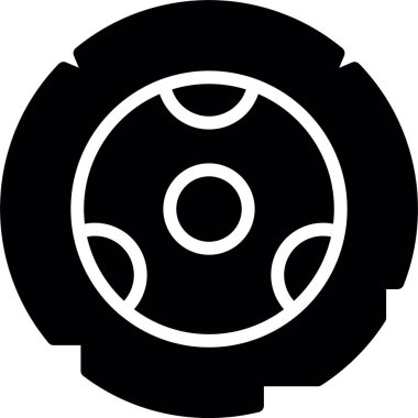 Bir top simgesinin vektör illüstrasyonu