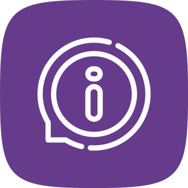 Yorum Bilgileri Çizgisi Yuvarlak Köşeli Basit Simge, Vektör Resimleri