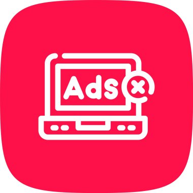 reklam vektörü glyph düz simgesi