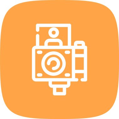 kamera simgesi vektör illüstrasyonu