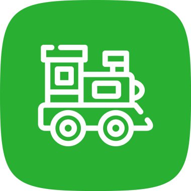 İki tekerlek ikonlu kişisel kamyonun çizimi