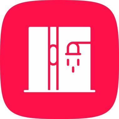 Duş basit simgesi, vektör çizim