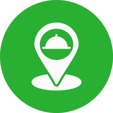 konum haritası pin simgesi düz biçimli