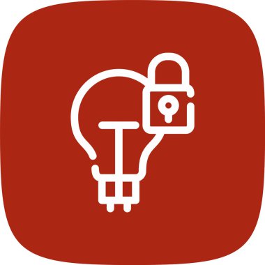 Fikir Özellikleri Çizgisi Yuvarlak Köşeli Basit Simge, Vektör Resimleri