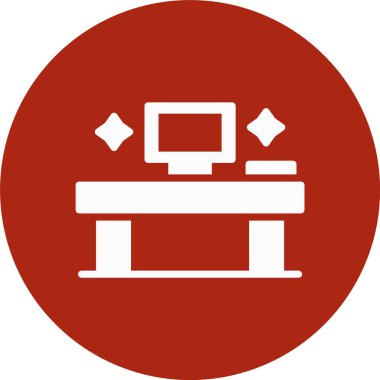 Yazıcı. Web simgesi basit illüstrasyon