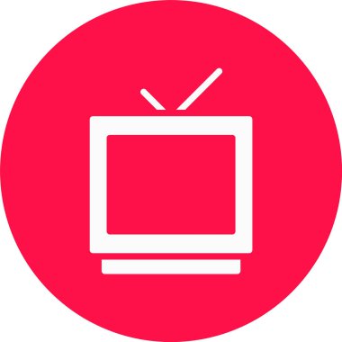 Vektör tv ico, vektör illüstrasyonu