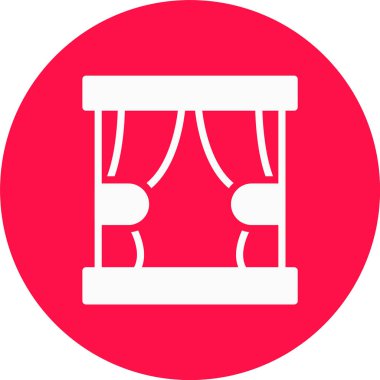 Bir binanın modern simgesinin vektör illüstrasyonu