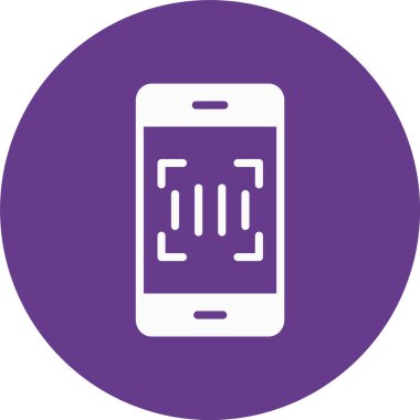 Akıllı telefon simgesinin vektör illüstrasyonu