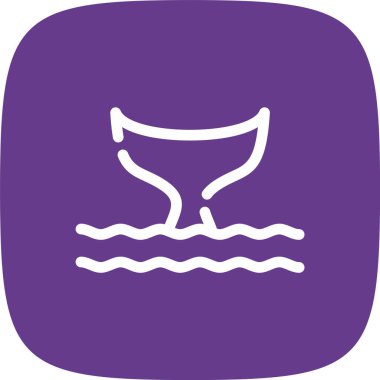 Bir tekne simgesinin vektör illüstrasyonu