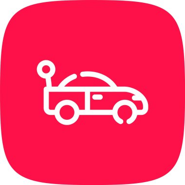 Araba simgesinin vektör illüstrasyonu