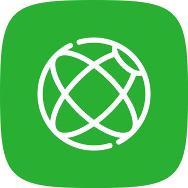 Dünya simgesinin vektör illüstrasyonu