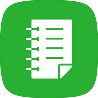 Belge. Web simgesi basit tasarım