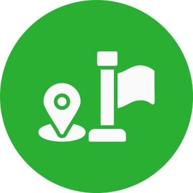 konum. Web simgesi basit illüstrasyon