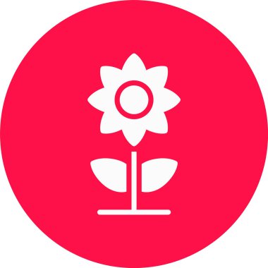 Bitki simgesinin vektör illüstrasyonu