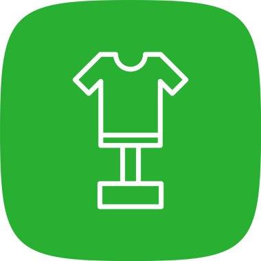 Moda Hattı Yuvarlak Köşesi Basit Simge, Vektör Resimleri