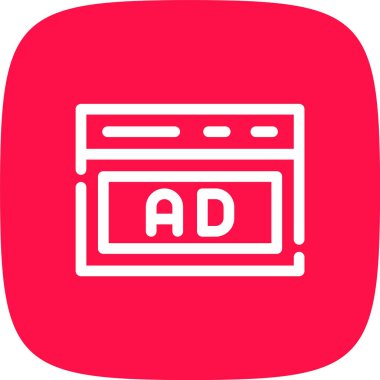 Vektör reklam simgesi illüstrasyonu