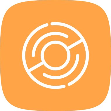 Tek bir simgenin vektör illüstrasyonu