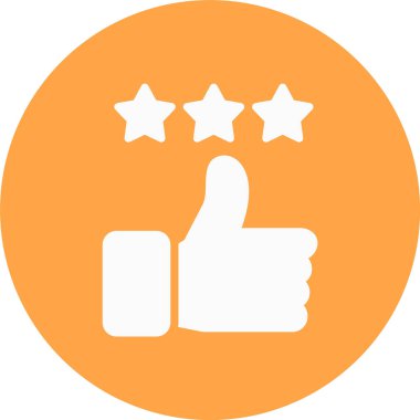 Reyting. Web simgesi basit illüstrasyon