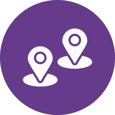 konum. Web simgesi basit illüstrasyon