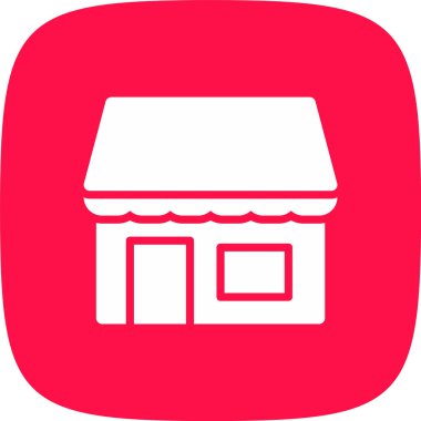 Dükkan Simgesi Moda Biçiminde İzole Arkaplan