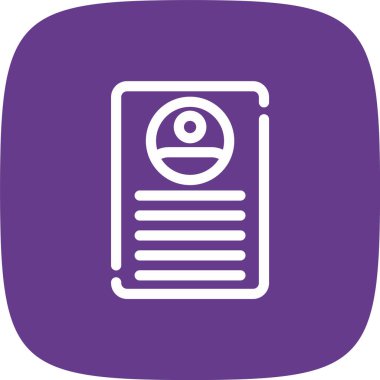 Benzersiz Radyo Vektör Satırı Simgesi