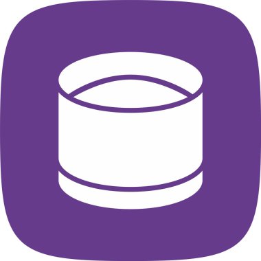 vektör namlusu simgesi, basit vektör illüstrasyonu