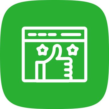 Vektör illüstrasyonu, parmak yukarı