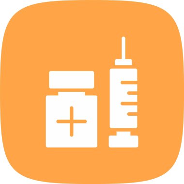 Bir şırınganın vektör çizimi