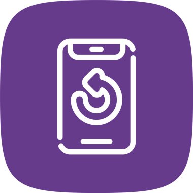 Yeniden Satır Yuvarlak Köşesi Basit Simge, Vektör Resimleri