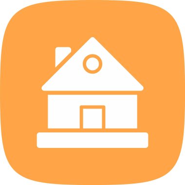 ev simgesi soyut arkaplanda izole edildi