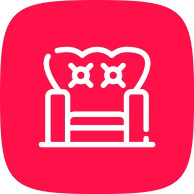 koltuk simgesi vektör illüstrasyonu