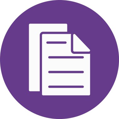 Belge. Web simgesi basit tasarım