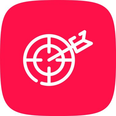 vektör hedef simgesi illüstrasyonu