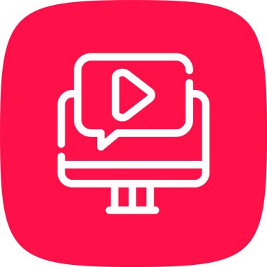 Bir video oynatıcısının vektör illüstrasyonu