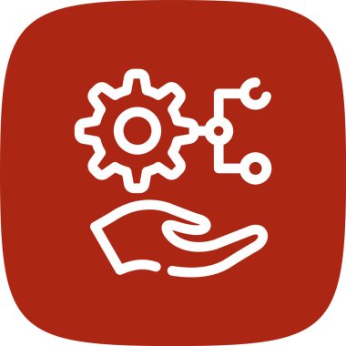 el ve bağlı bulmacanın vektör simgesi