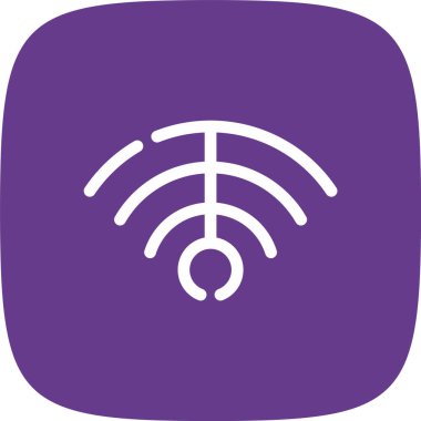 Wifi sinyal simgesi. Vektör İllüstrasyonu