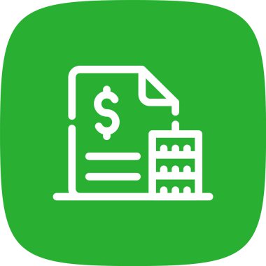 Down Ödeme Hattı Yuvarlak Köşeli Basit Simge, Vektör Resimleri