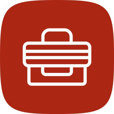 evrak çantası simgesi, vektör illüstrasyonu