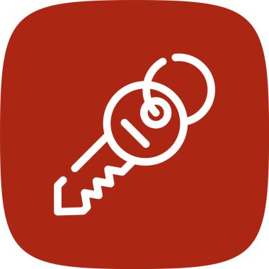 Anahtarlar Basit Simge, Vektör İllüstrasyonu